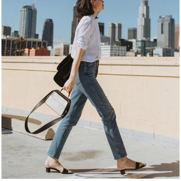 KHAITE Blue Straight Leg Jeans - Picture 5 of 12